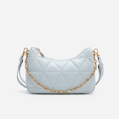 Real leather women's bag crossbody bag fashionable sheepskin armpit bag women's crescent bag
