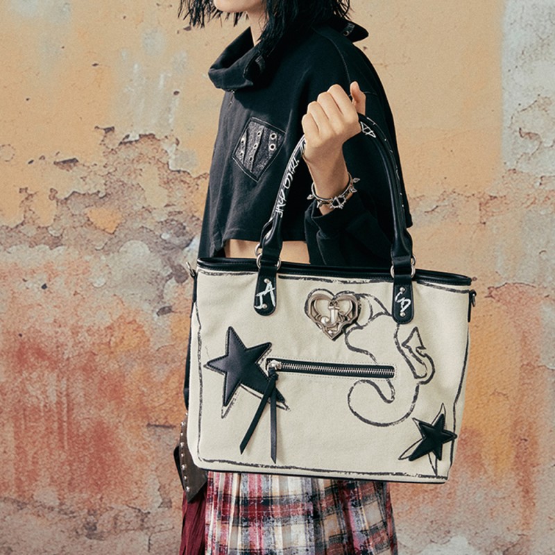 Tote Bag Women's shoulder bag graffiti canvas bag